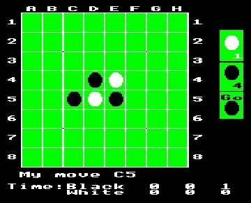 Reversi v2.32A (1982)(Thompson, D.)[h TSTH] screen shot game playing